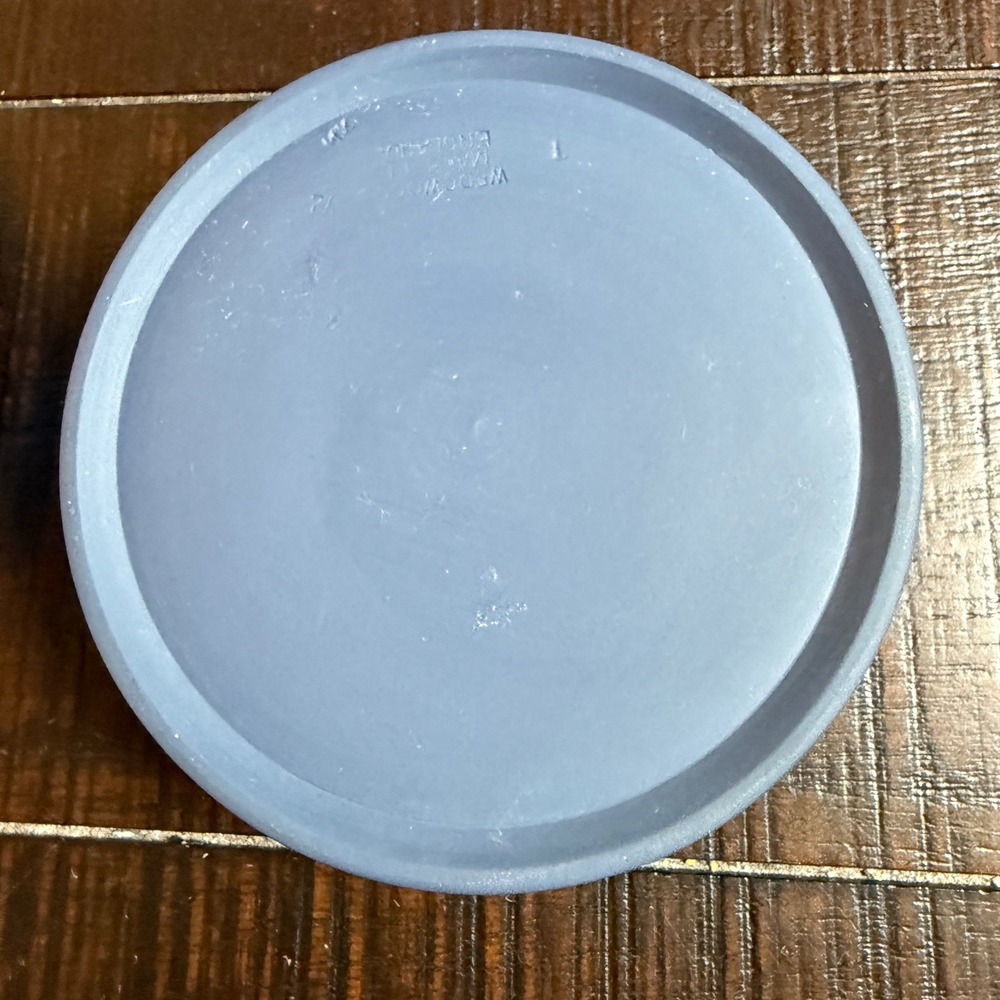 Wedgwood Trinket Box Blue Jasperware 4" Round Pegasus Relief Vintage Cameo - Picture 7 of 12